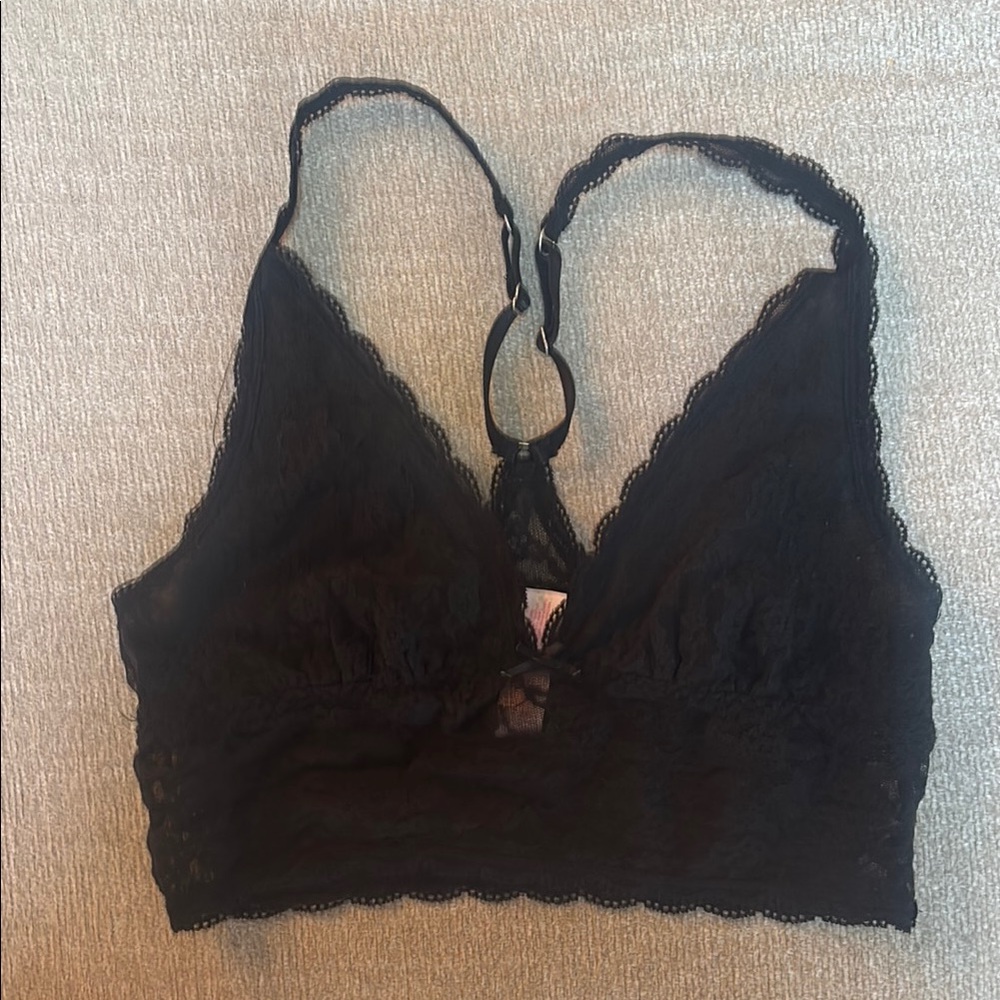Victoria’s Secret Elegant Black Lace Bralette size medium
